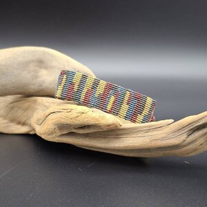 Earthy Multicolored Micro Macrame Adjustable Bracelet
