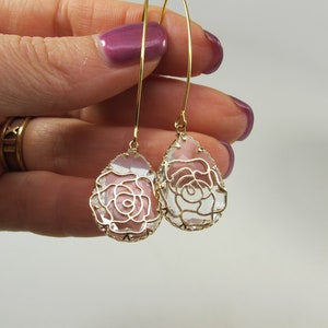 Dainty Clear Teardrop Earrings, Clear Gold Earrings, Teardrop Glass Dangle Earrings, Clear Crystal Earrings, Wedding Bridesmaid  |1
