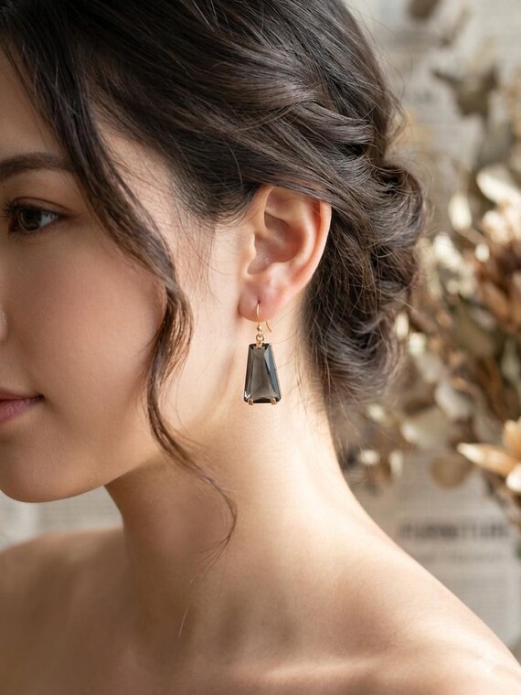 statement earrings with black dress Crystal Dangle Earrings, Elegant Cocktail and Evening Jewelry for Weddings, Parties, and Special Occasions |8 black dress jewelry ideas
