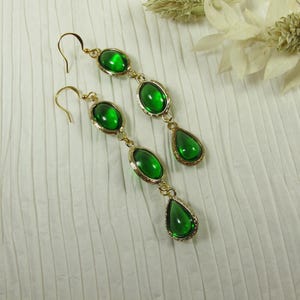 Elegant Light Green Peridot Dangle Earrings, Statement Chic Wedding Jewelry for Bridesmaids and Everyday Wear |9