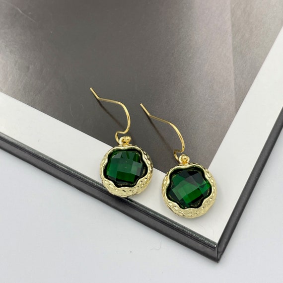 Joker & Witch Glam Up Green Drop Earrings for Women : Amazon.in: Fashion
