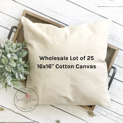 12x20 Pillow Cover Blanks 10oz WHITE or NATURAL Wholesale Etsy
