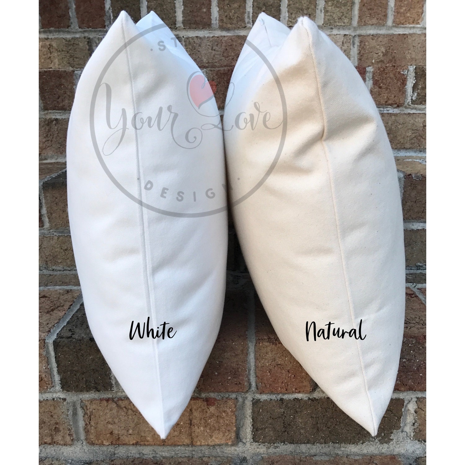 18x18 Wholesale Pillow Covers WHITE NATURAL GRAY Canvas Etsy