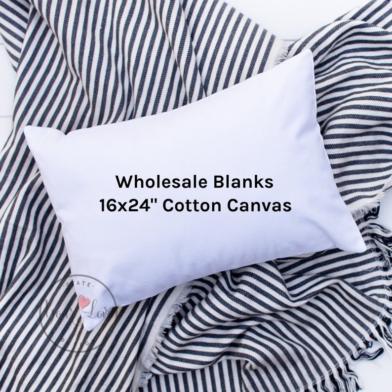 16x24 Blank Pillow Covers WHITE NATURAL Canvas Pillow Etsy