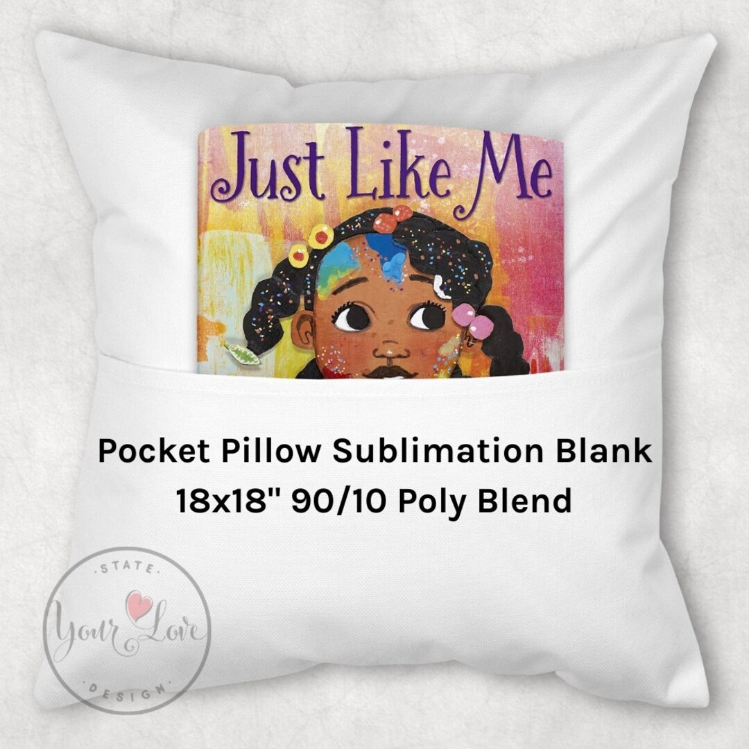 18x18 Pocket Pillow Sublimation Pillow Cover WHITE Poly/cotton Canvas Pillow Blanks Perfect for