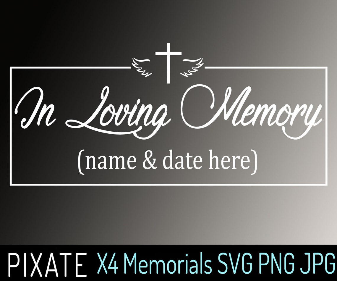 In Loving Memory SVG PNG JPG Memorial Clip Art Miscarriage Etsy