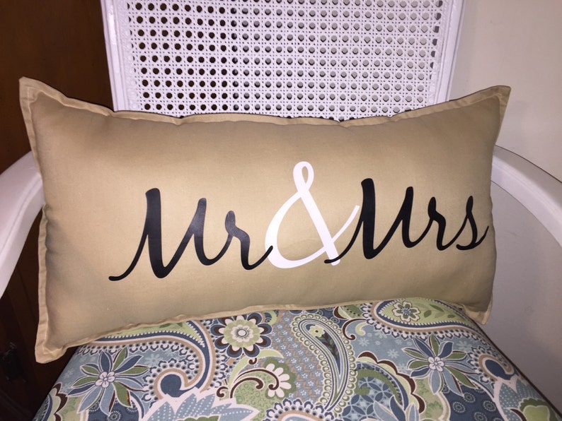 Mr. & Mrs. Pillow Mr and Mrs Pillow Wedding Gift Etsy
