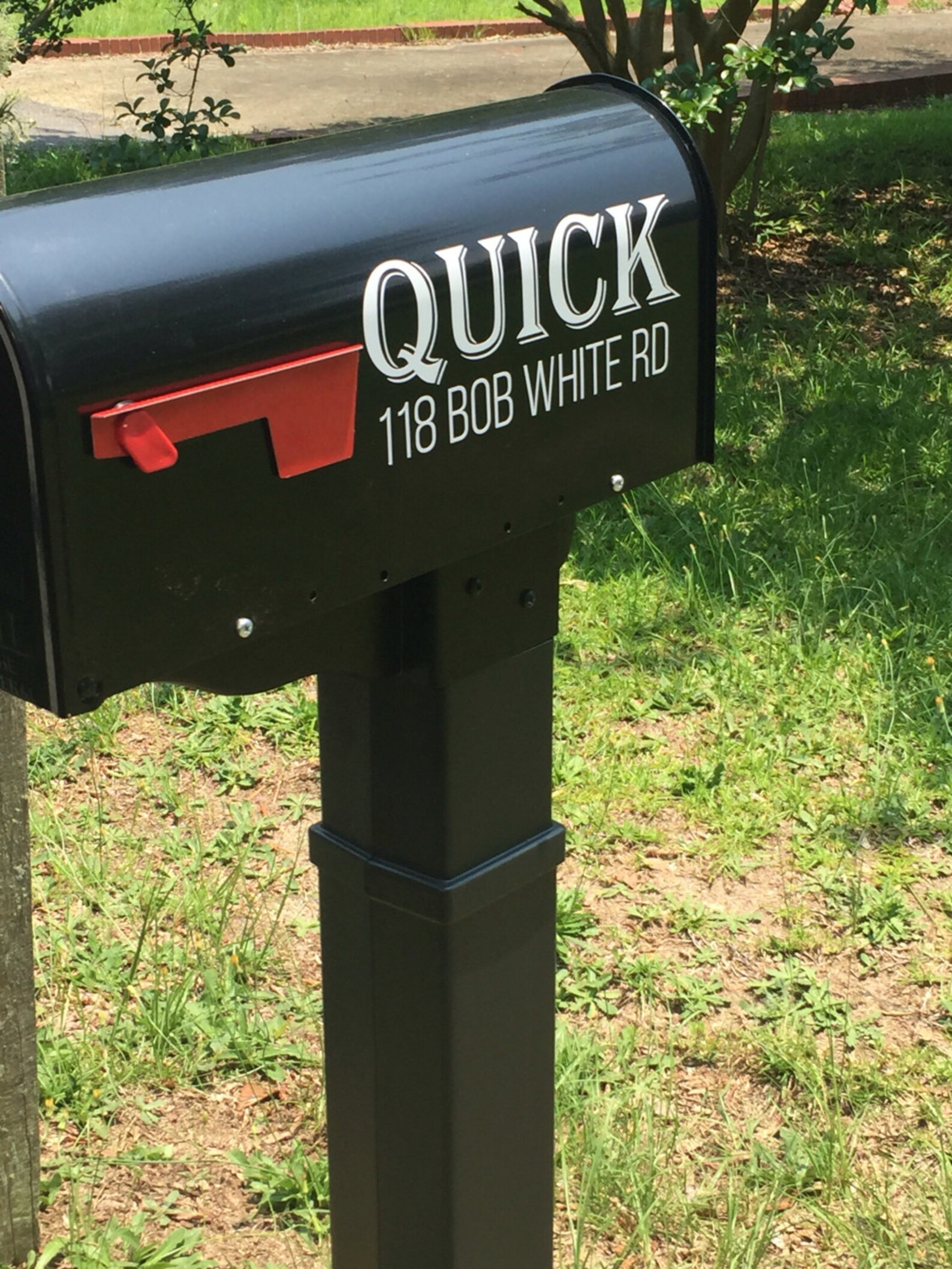 Mailbox Decal Mailbox Sticker Personalized Mailbox Vinyl Etsy