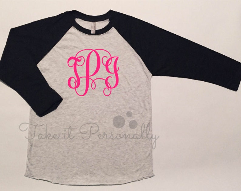 monogrammed baseball shirts