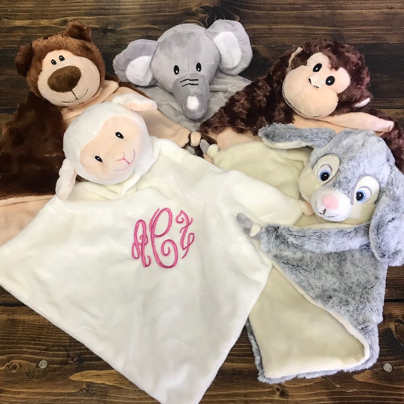 Snuggle Buddy Baby Blanket Monogram Baby Blanket Etsy