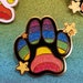 Paw - Sitive LGBTQ Sparkle Paw Shaped Enamel Lapel Pin Brooch Gay Trans Pansexual Rainbow Transexual Bisexual Gender Genderfluid ace pride