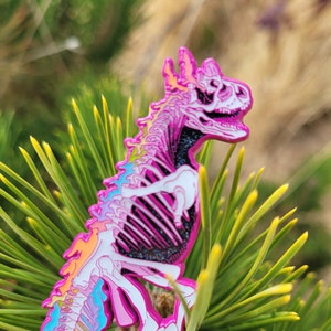 Disappear Carnotaurus Pin -  Dinosaur Enamel Pin Gift for Boys Pin Collectors Utah Raptor T.Rex