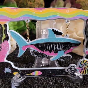 Giant Megalodon - Prehistoric Shark Enamel Pin Disappear Dinosaur Gift for Pin Collectors