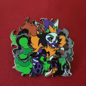 SpOwOky Potion Brewer - Fursona Pins Halloween Kitsune potion maker