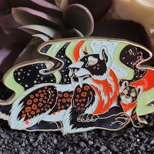 Smilodon Pin - Säbelzahn Tiger Emaille Pin Dinosaurier Eiszeit Zahn geschenk für Pin Sammler