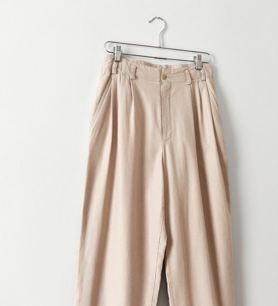 vintage high waist cotton trousers, size L