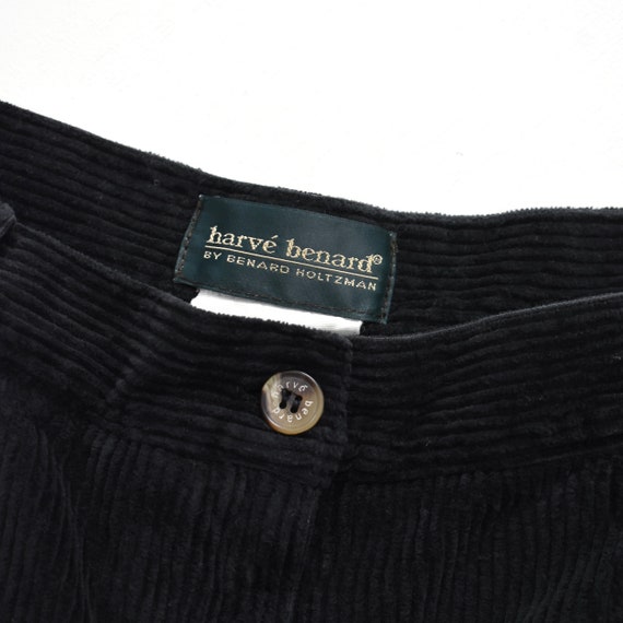 vintage black corduroy high waisted shorts - image 6