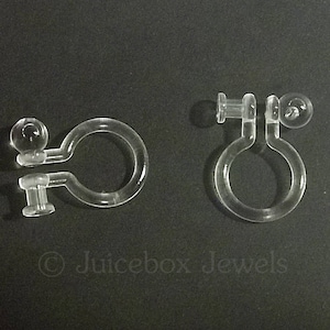3/6/12 Pairs Invisible Clip On Earring Finding for Post, Non-Pierced,Hypo-allergenic, Craft Item, DIY Finding  Y185