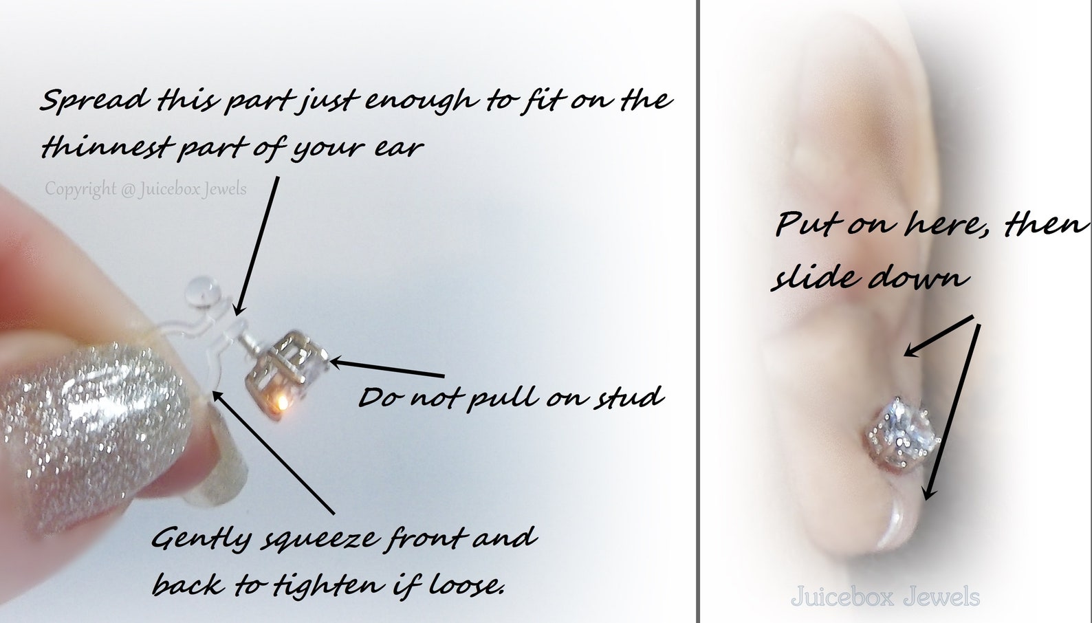 3/6/12 Pairs Invisible Clip on Earring Finding for Post Etsy