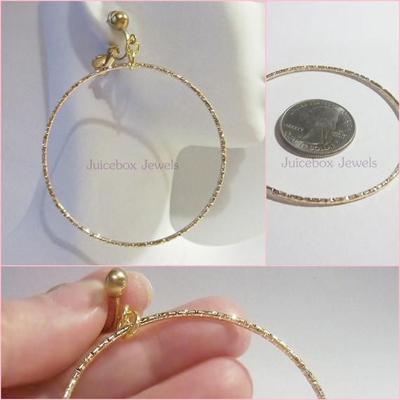 3.1/" 20 Golden Plated Large Round Hoop Earring Hook 80mm Earring Making Finding