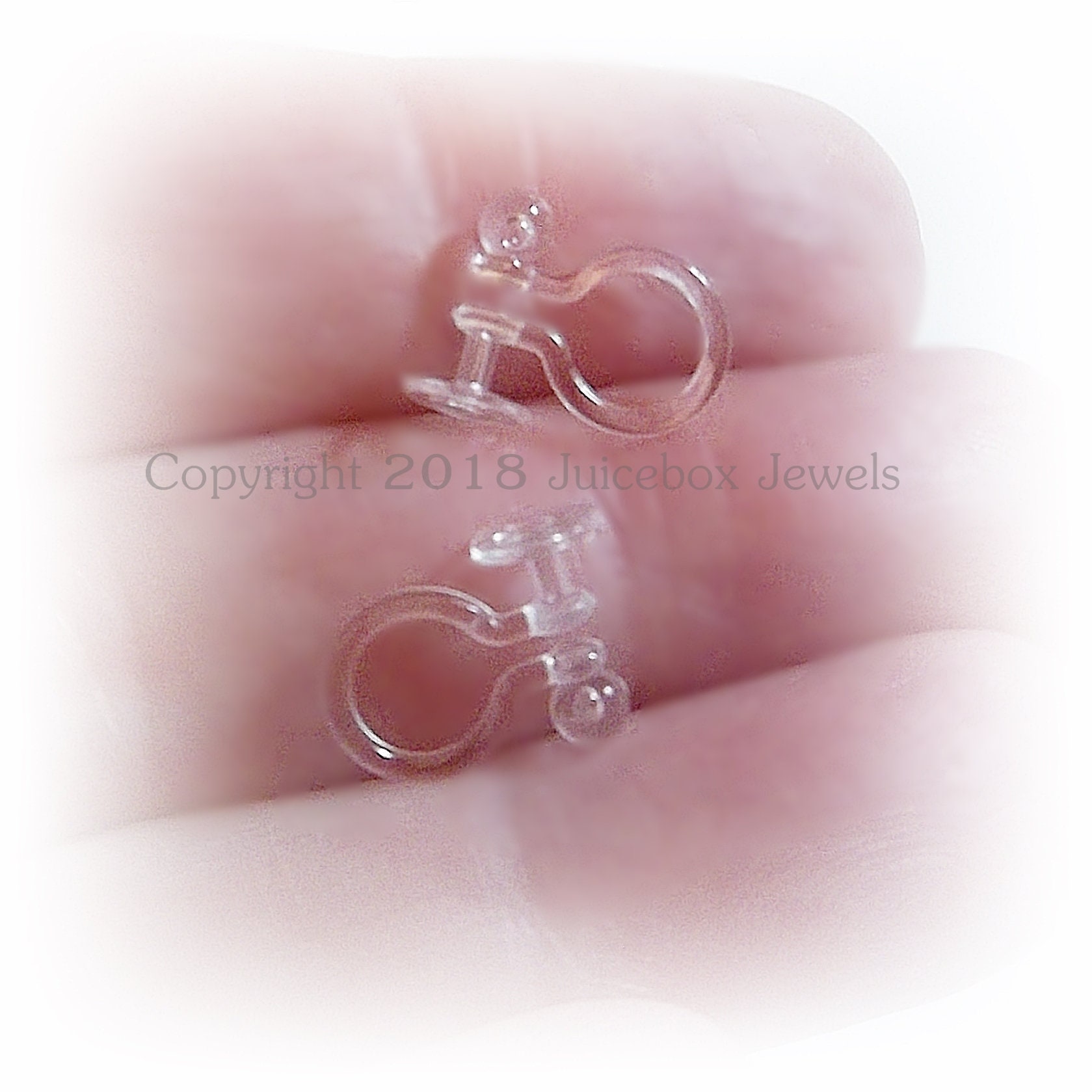 3/6/12 Pairs Invisible Clip on Earring Finding for Flat Backs Etsy