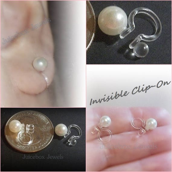 Faux Pearl Studs Hypoallergenic Earrings for Sensitive Ears Made with Plastic Posts 6mm