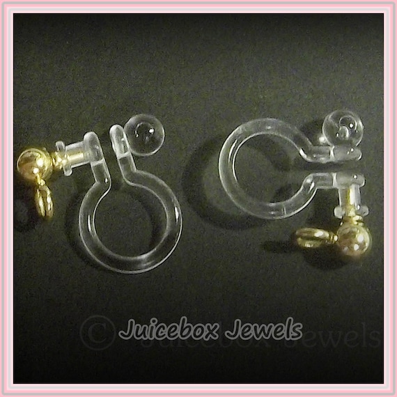 3/6/12 Pairs DIY Invisible Clip on Earring Finding,stainless Steel