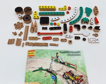 Racing Car - Archer, Launch pad, three-color traffic light, signs fence plants, wooden set, great gift for him, unique instruction, gifts