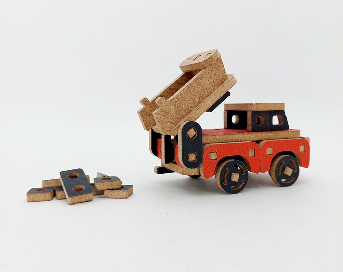 Featured listing image: mini car Dump Truck, Wooden Toys for Children, Vehicle Car model, Gifts for Kids, Gifts for Boys, constructor toys, Vehicle Car model