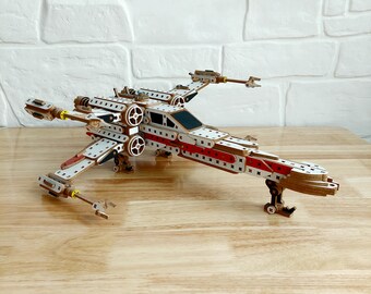 X-wing, Starwars flying aircraft, Gift for Teenagers, building set, wooden toys set, Birthday Gifts, Gifts for Friends, constructor toys