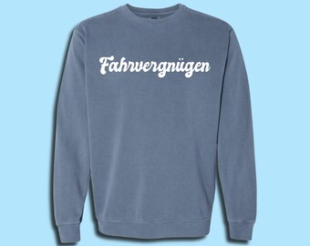Fahrvergnügen Adult Unisex Comfort Colors Cotton Crewneck Sweatshirt