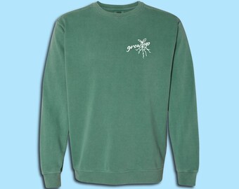 Grow Up Adult Unisex Comfort Colors Crewneck Sweatshirt