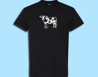 Cannabis Cow Adult Unisex Cotton T-Shirt