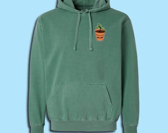 Pot Life Adult Unisex Comfort Colors Cotton Hoodie