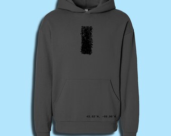 Black Trail Marker Adult Unisex Cotton Hoodie