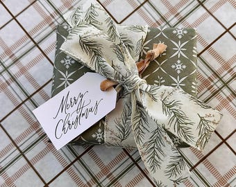 Frohe Weihnachten Geschenkanhänger Printable Urlaub vorhanden Kalligraphie Instant Download