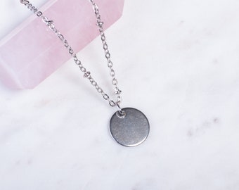 Coin Necklace Silver ethnic disc coin pendant necklace layered boho bohemian dainty delicate tribal jewellery gift for her