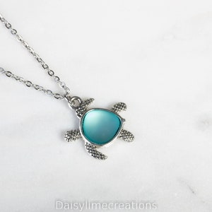 Schildkröte Halskette Minimalistische Schildkröte Anhänger Silber Meeresschildkröte Halskette Meer Liebhaber Geschenk Tierliebhaber Damen Geschenk
