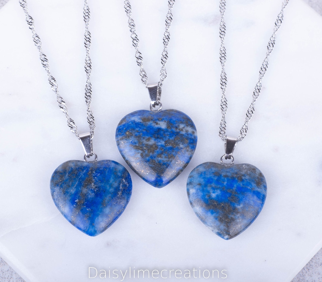 Heart Lumière Lapis Diamond Necklace main image 0