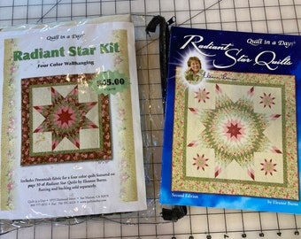 Quilt in a Day by Eleanor Burns - Radiant Star Quilt Kit and Pattern Book