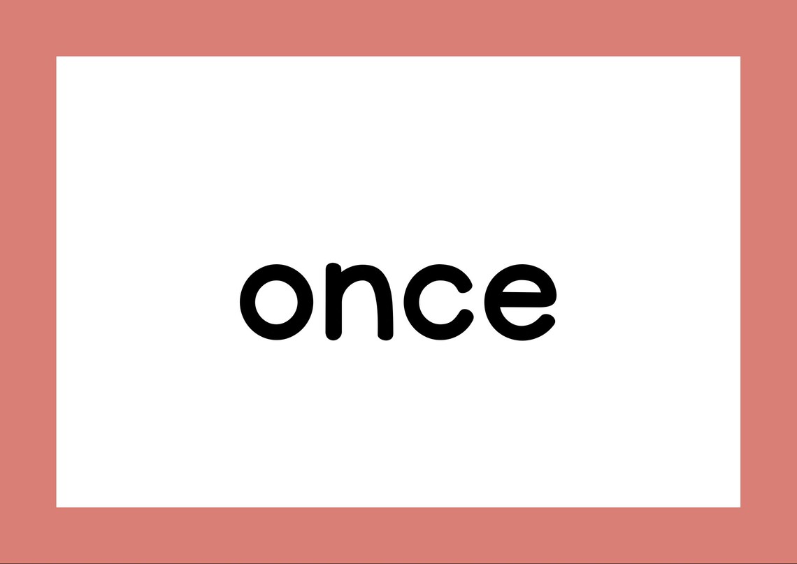 First Grade Sight Word Flash Cards - Etsy