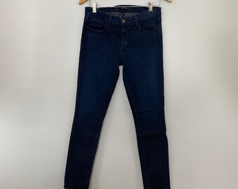 J Brand Skinny Leg Atmosphere Dark Wash Mid-Rise Jeans