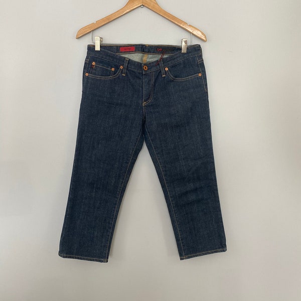 Adriano Goldschmied The Crop Dark Wash Cropped Jeans