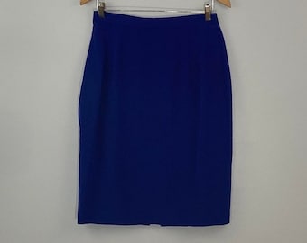 Vintage Vibrant Purple 100% Silk Skirt