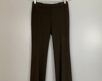 Tahari Pinstripe Pantalon jambes larges