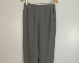 D’une valeur 100% Pantalon en soie w / Fermeture à glissière latérale