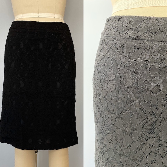 Love Moschino Black Lace Skirt