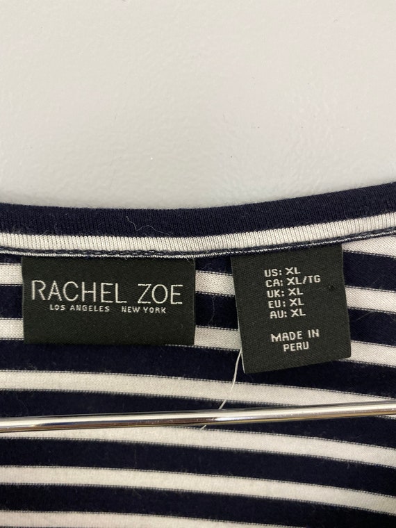 Rachel Zoe Black & White Striped Button-Down Shirt - image 3