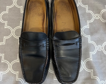 Tod's Italian Made Black Leather Driving Loafers