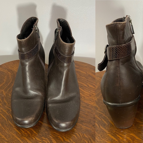 Dansko Brown Leather Booties